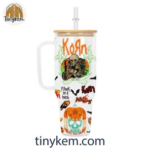 Korn Freak On The Leash Halloween Customized Glass 40 Oz Tumbler 2 y1SGX