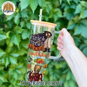 Korn Freak On The Leash Halloween Customized Glass 40 Oz Tumbler 5 Vhoan