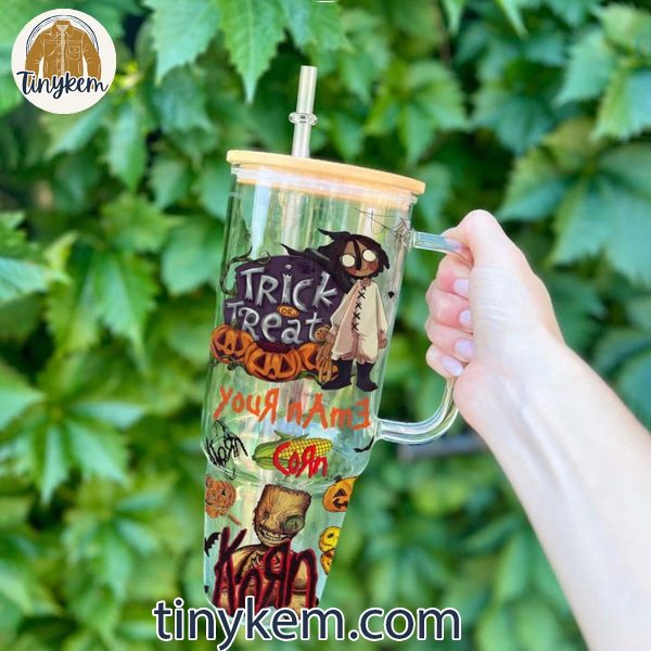 Korn Freak On The Leash Halloween Customized Glass 40 Oz Tumbler