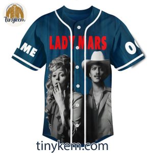 Lady Gaga Bruno Mars Id Wanna Be Next To You Customized Baseball Jersey 2 vQkWy