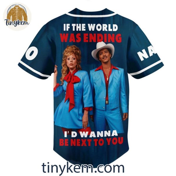 Lady Gaga Bruno Mars I’d Wanna Be Next To You Customized Baseball Jersey