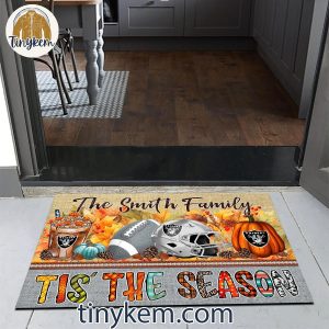 Las Vegas Raiders Fall Tis The Season Customized Doormat 4 Y98na