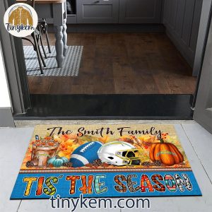 Los Angeles Chargers Fall Tis The Season Customized Doormat 4 asE9l