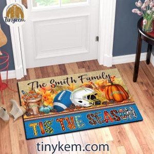 Los Angeles Chargers Fall Tis The Season Customized Doormat 5 rSq0i