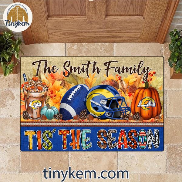 Los Angeles Rams Fall Tis’ The Season Customized Doormat