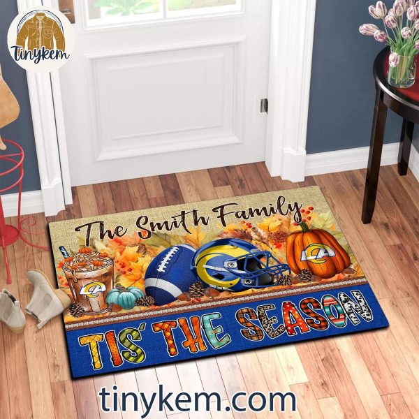 Los Angeles Rams Fall Tis’ The Season Customized Doormat