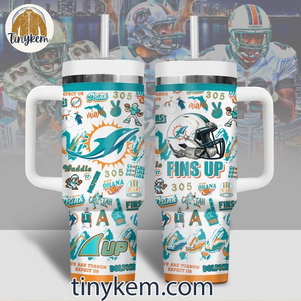 Miami Dolphins Miami Ohana Fins This Team Makes Me Drink 40 Oz Tumbler