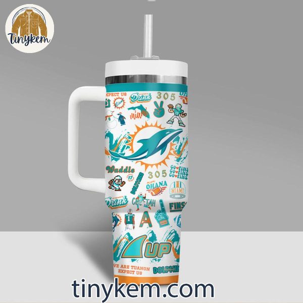 Miami Dolphins Miami Ohana Fins This Team Makes Me Drink 40 Oz Tumbler