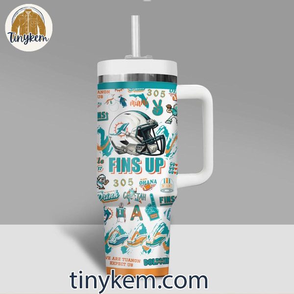 Miami Dolphins Miami Ohana Fins This Team Makes Me Drink 40 Oz Tumbler