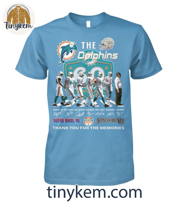 Miami Dolphins Thank You The Dolphins 1972 Perfect Season Shirt