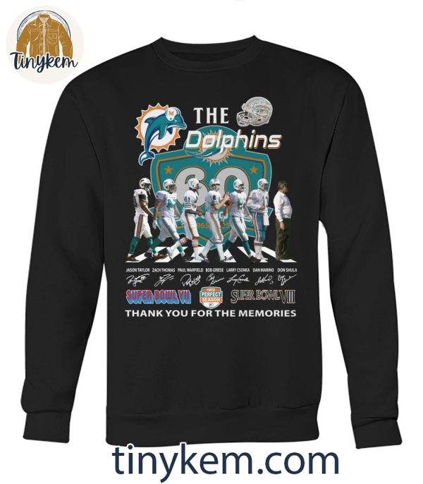 Miami Dolphins Thank You The Dolphins 1972 Perfect Season Shirt