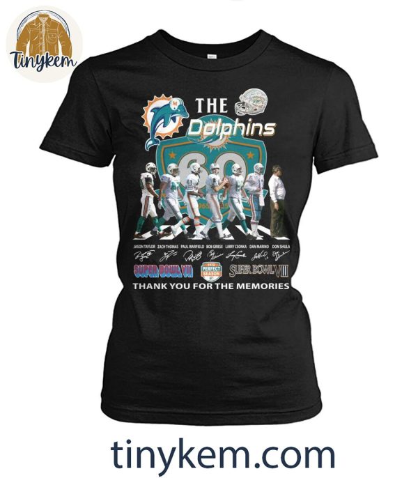 Miami Dolphins Thank You The Dolphins 1972 Perfect Season Shirt