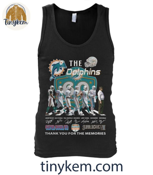 Miami Dolphins Thank You The Dolphins 1972 Perfect Season Shirt