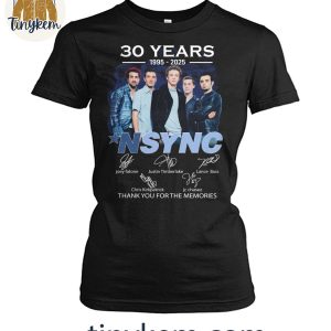 NSYNC 30 Years 1995-2025 Thank You For The Memories T-Shirt