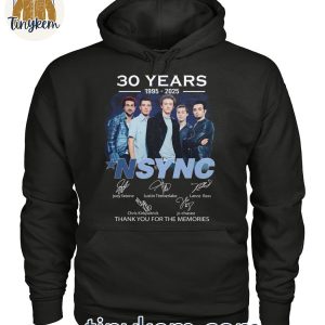 NSYNC 30 Years 1995 2025 Thank You For The Memories T Shirt 3 fZ7cU