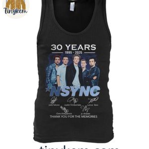 NSYNC 30 Years 1995 2025 Thank You For The Memories T Shirt 5 jVR2X