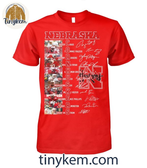 Nebraska Cornhuskers 2024 Team Line Up Player Name Shirt