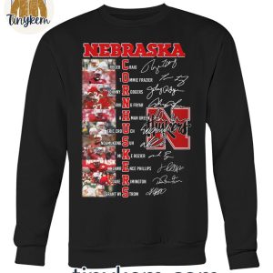 Nebraska Cornhuskers 2024 Team Line Up Player Name Shirt 3 H7AHV