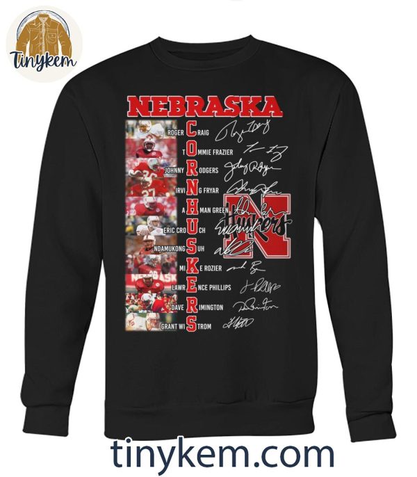 Nebraska Cornhuskers 2024 Team Line Up Player Name Shirt