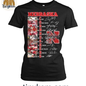 Nebraska Cornhuskers 2024 Team Line Up Player Name Shirt 4 XsjY3