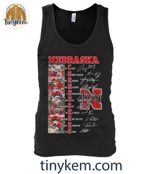 Nebraska Cornhuskers 2024 Team Line Up Player Name Shirt