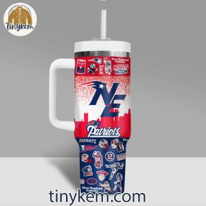 New England Patriots Go Pats Patriots Nation 40 Oz Tumbler 2 rNyFF