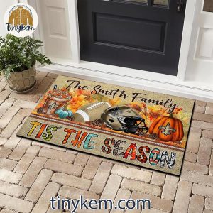 New Orleans Saints Fall Tis’ The Season Customized Doormat