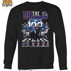 New York Giants 100th Anniversary Thank You For The Memories Of Legends T Shirt 2 soMLk