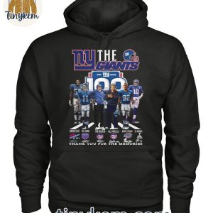 New York Giants 100th Anniversary Thank You For The Memories Of Legends T Shirt 5 MSGdo