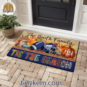 New York Giants Fall Tis The Season Customized Doormat 2 DFmAT