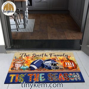 New York Giants Fall Tis The Season Customized Doormat 4 19JEb