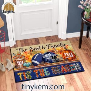 New York Giants Fall Tis The Season Customized Doormat 5 YRuLT