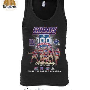 New York Giants Thank You For The Memories Of 100 Years 1925 2025 T Shirt 4 59XVF