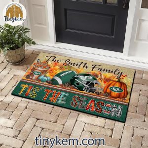 New York Jets Fall Tis’ The Season Customized Doormat