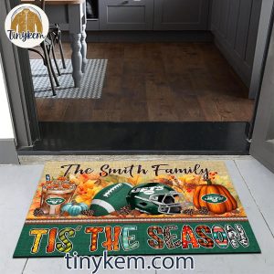 New York Jets Fall Tis The Season Customized Doormat 4 CdK13