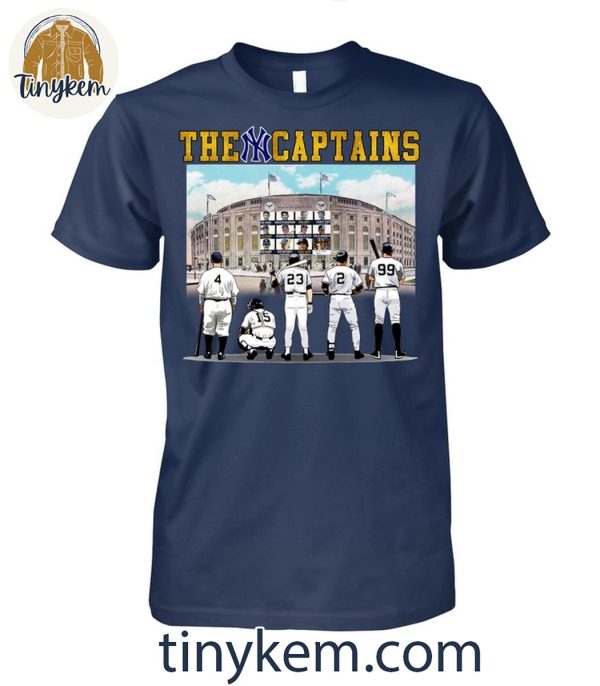 New York Yankees MLB Team The Captains Of All The Generations Shirt