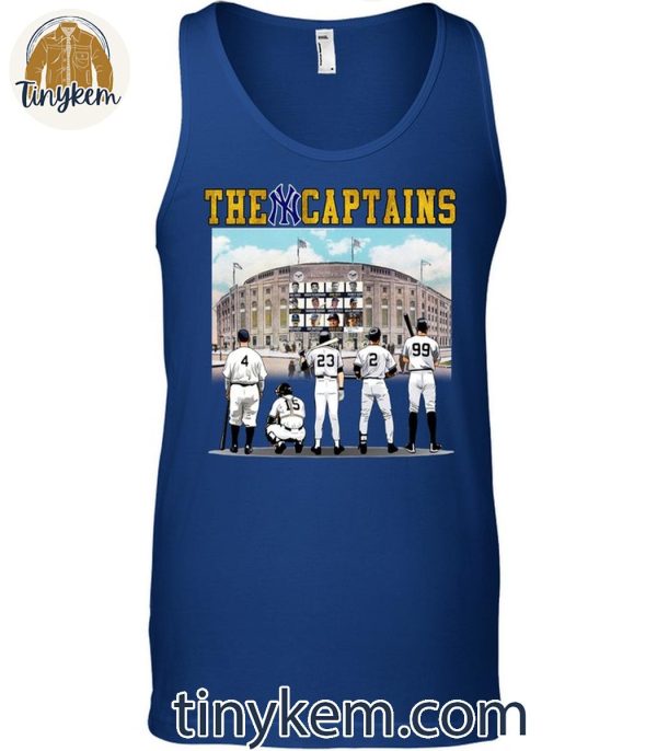 New York Yankees MLB Team The Captains Of All The Generations Shirt