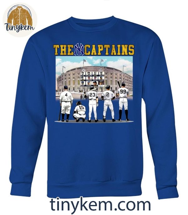 New York Yankees MLB Team The Captains Of All The Generations Shirt