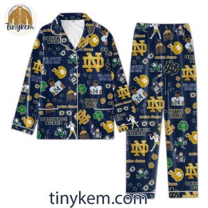 Notre Dame Fighting Irish Go Irish Dark Light Version Pajamas Set 4 XZYyf