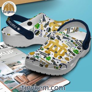 Notre Dame Fighting Irish Go Irish Football Clogs Crocs Dark Light Version 2 s7DaQ