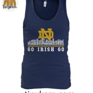 Notre Dame Fighting Irish Go Irish Go Football Player Name Skyline Shirt 5 KIw0T