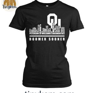 Oklahoma Sooners Boomer Sooner Football Player Name Skyline Shirt 4 GOps4