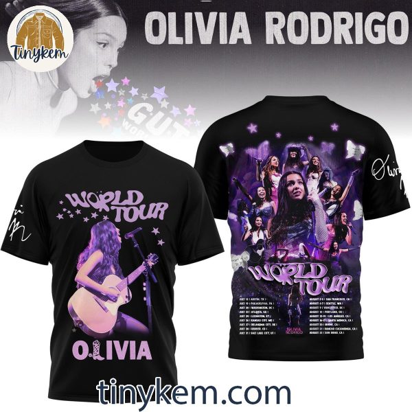 Olivia Rodrigo Guts World Tour In 2024 Unisex T-Shirt Hoodie Sweatshirt