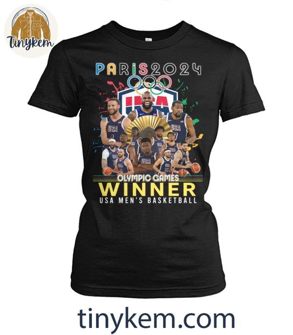 Olympic Games Winner Paris 2024 USA Men’s Basketball T-Shirt