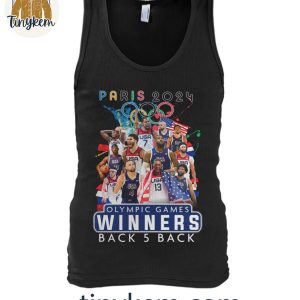 Paris Olympic 2024 USA Basketball Winners Back 5 Back T Shirt 5 w1AKa