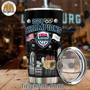 Paris Olympic 2024 United States MenE28099s National Basketball Team 20oz Tumbler 2 Ablh5