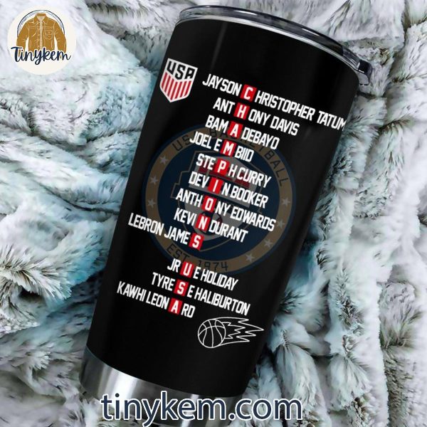 Paris Olympic 2024 United States Men’s National Basketball Team 20oz Tumbler