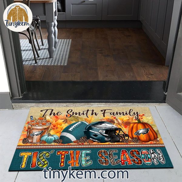 Philadelphia Eagles Fall Tis’ The Season Customized Doormat