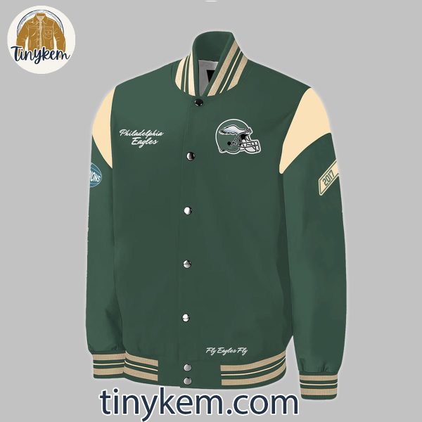 Philadelphia Eagles Fly Eagles Fly Since 2017 Baseball Jacket