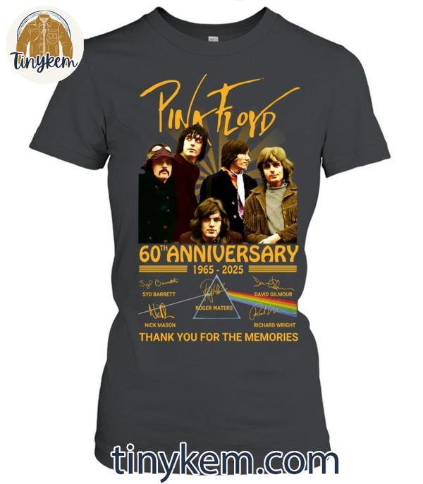 Pink Floyd 60th Anniversary 1965-2025 Thank You Shirt